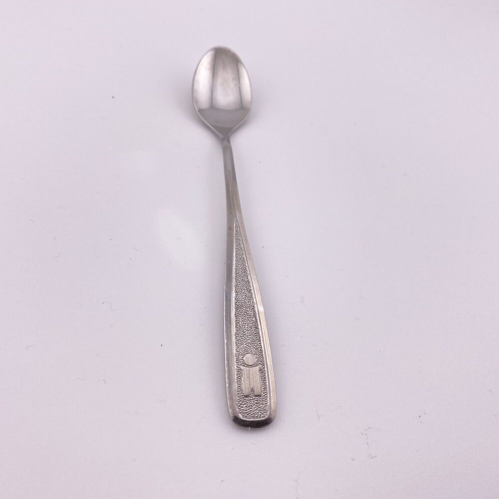 VINTAGE 1980 THE FIRST YEARS STAINLESS FLATWARE INFANT BABY SPOON AVON MA